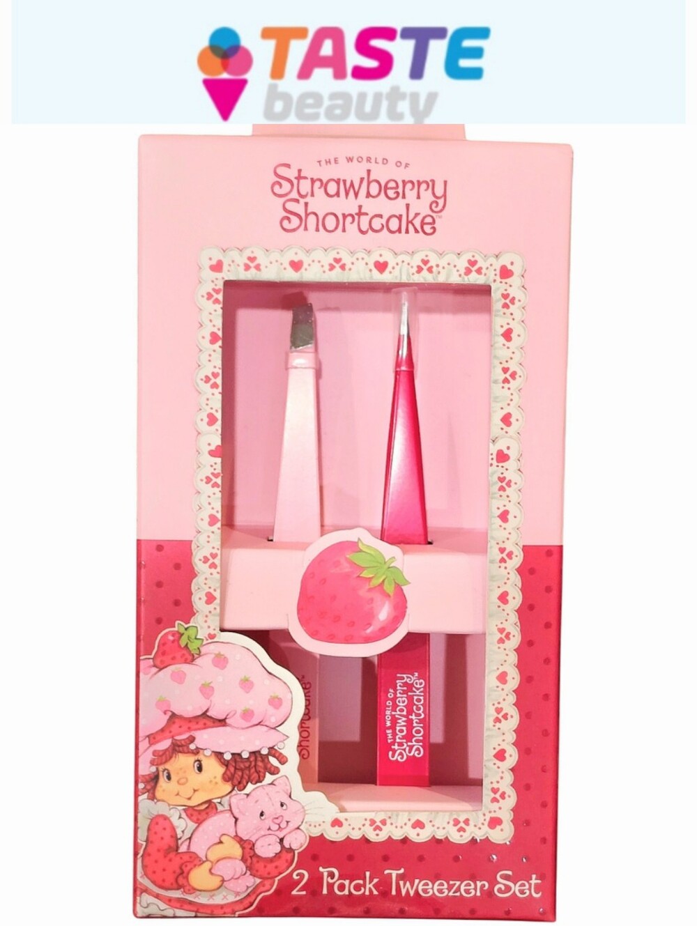 Taste Beauty X Strawberry Shortcake 2-Pack Tweezer Set